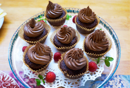 Vegan Chocolate Cupcakes with Whipped Cashew Frosting